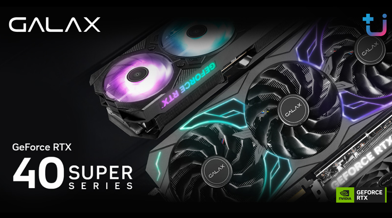 Ascenti เปิดตัวกันจนครบ GALAX GeForce RTX 40 SUPER Series กราฟิกการ์ดรุ่นใหม่ล่าสุดจาก SUPER Fast. SUPER Powered.