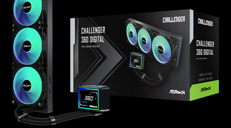 ASRock Challenger 360 Digital ขยายขีดความสามารถการระบายความร้อน พร้อมหน้าจอแสดงผลสำหรับสายเกมมิ่ง