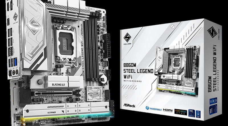 ASRock B860M Steel Legend WiFi ความแข็งแกร่งที่พร้อมรับงานหนักในขนาด Micro-ATX ASRock B860M Steel Legend WiFi ความแข็งแกร่งที่พร้อมรับงานหนักในขนาด Micro-ATX